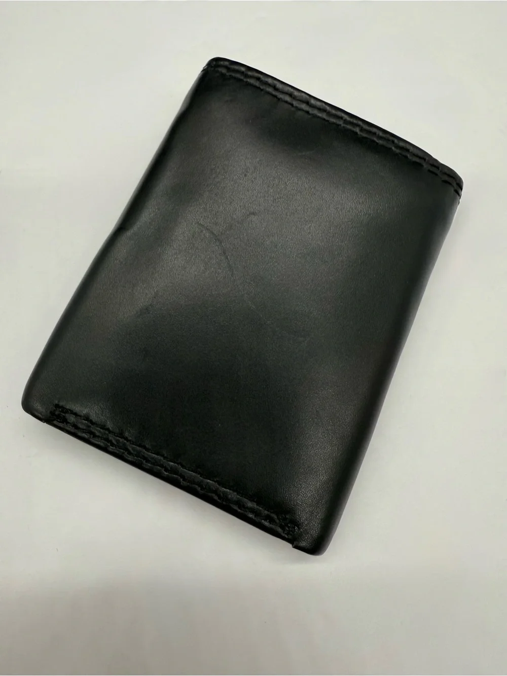 Dickies Black Leather Trifold Wallet